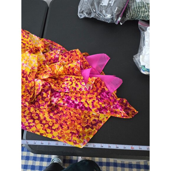 Platinum Design Collection Womens Asymmetrical Cold Shoulder Blouse Size 12 - Picture 6 of 10